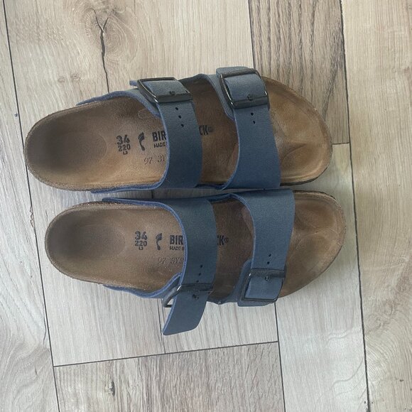 Navy Arizona Kids Birkenstocks - Size: EU 34 / US 3-3.5 - Picture 1 of 5